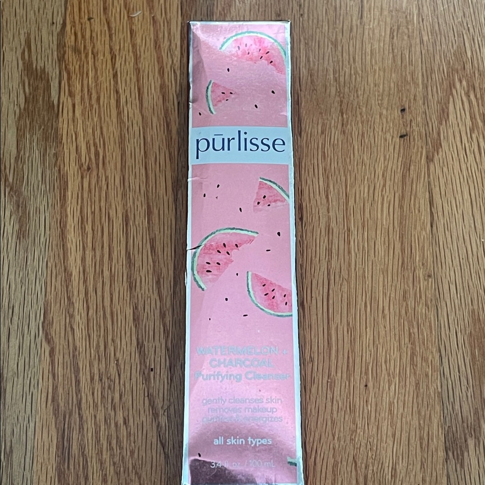 NIB Purlisse Watermelon + Charcoal Purifying Cleanser Full Size - Picture 2 of 6